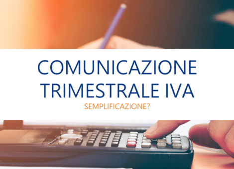 Comunicazione trimestrale Iva